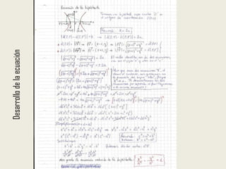 Desarrollo de la ecuación
 
