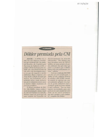 Prêmio CNI de ecologia