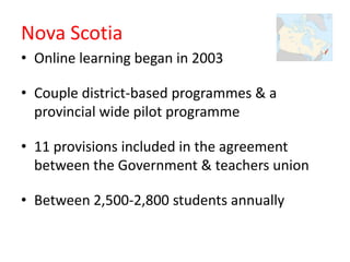 CNIE 2011 - State of the Nation Study: K-12 Online Learning in Canada