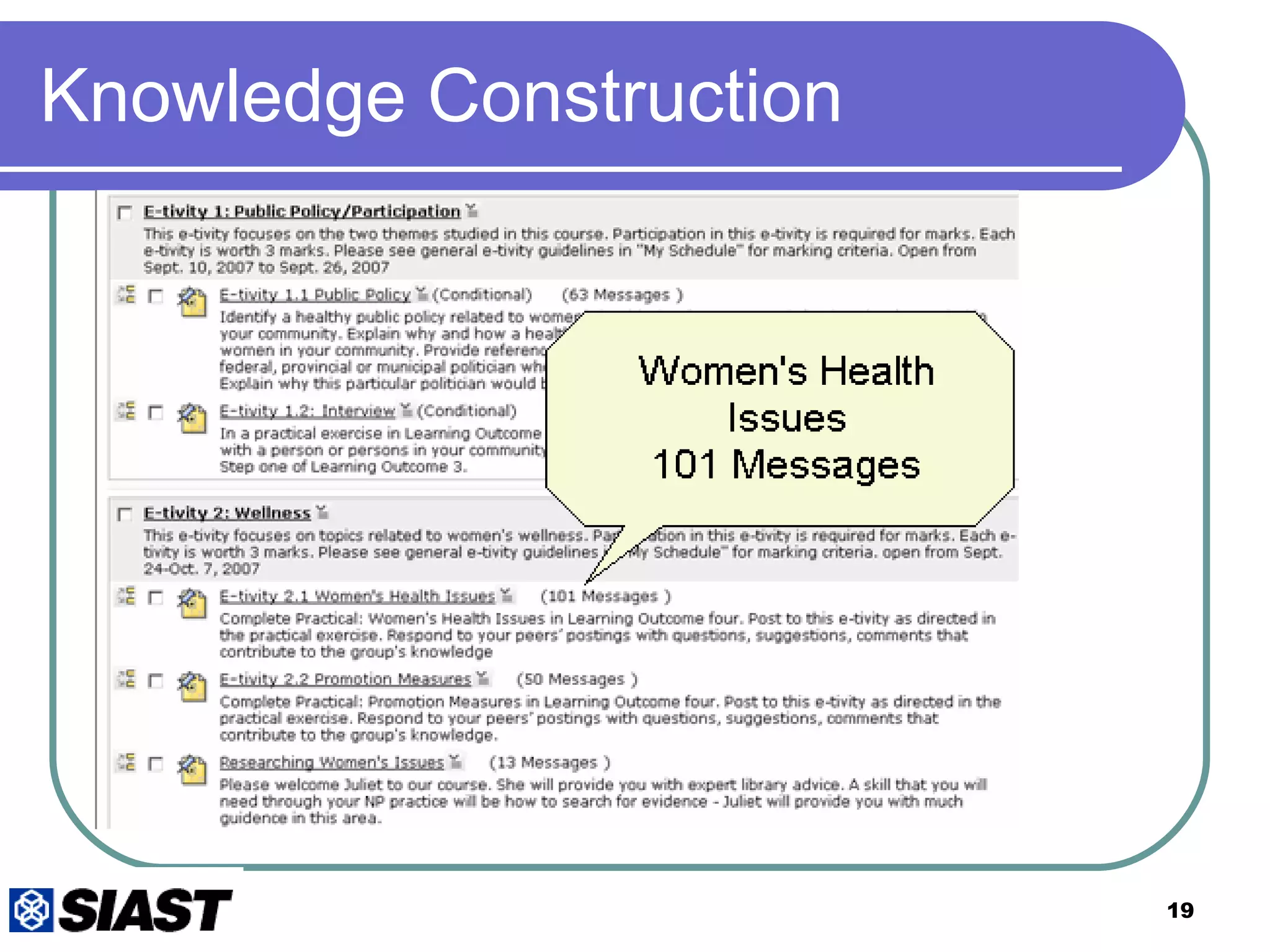 Knowledge Construction 