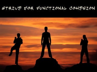Strive for Functional Cohesion
 