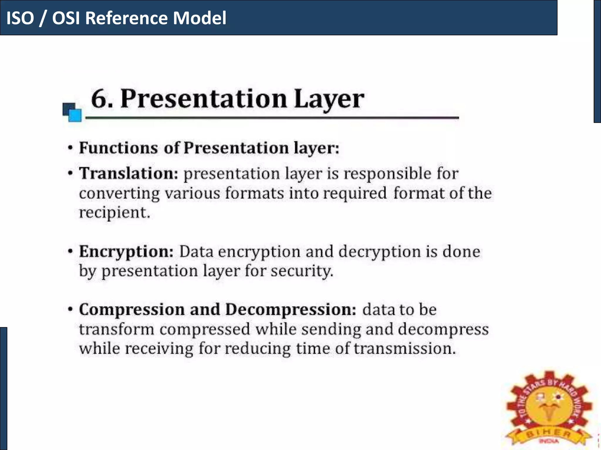 Computer Networks ISO / OSI reference model | PPTX | Computing ...