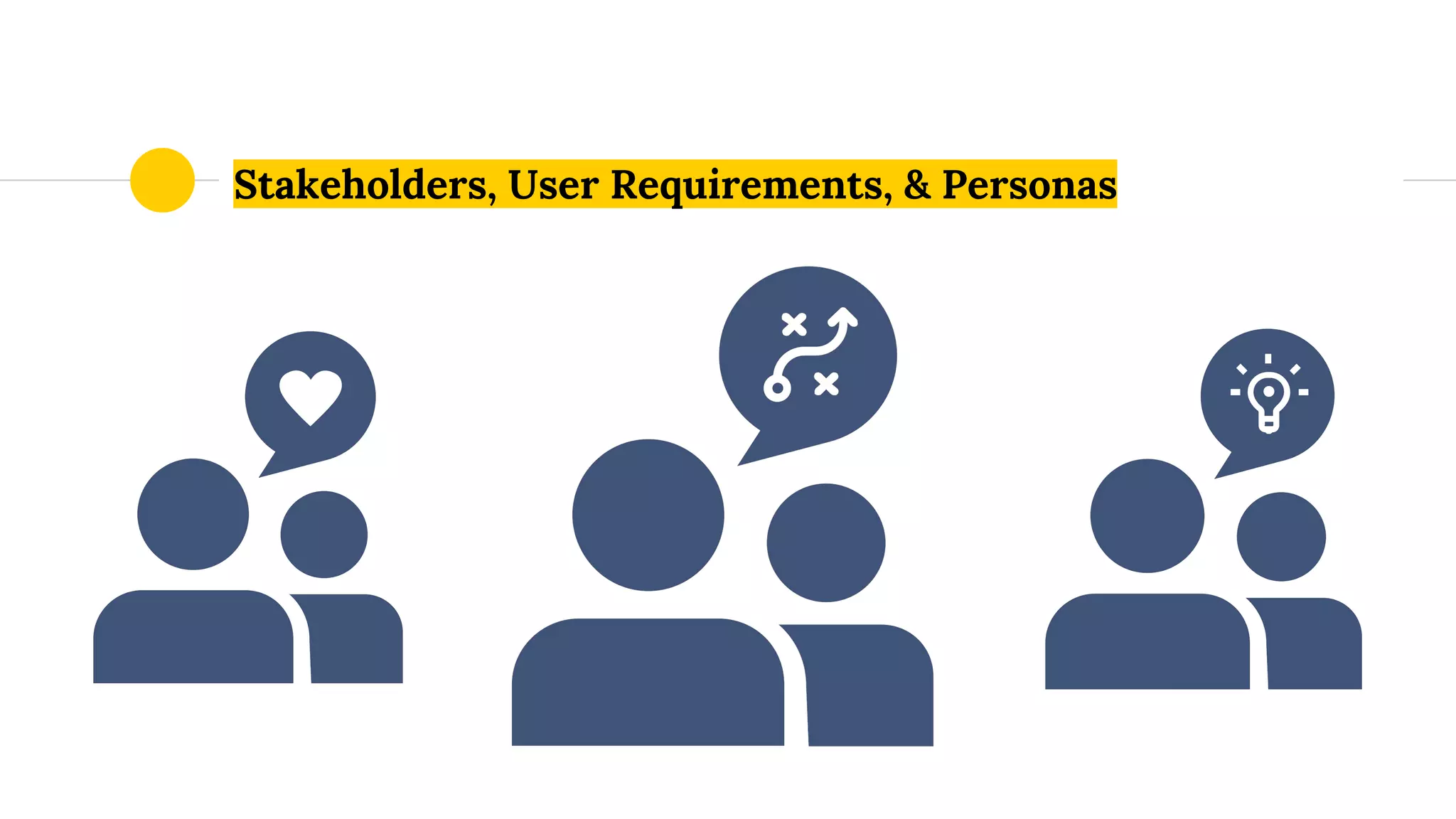 Stakeholders, User Requirements, & Personas
 