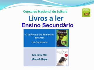 Concurso Nacional de LeituraLivros a ler Ensino Secundário