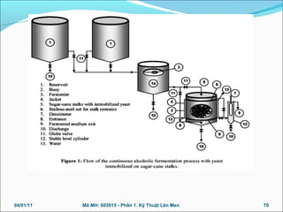 04/01/11 70Mã MH: 603015 - Phần 1. Kỹ Thuật Lên Men
 