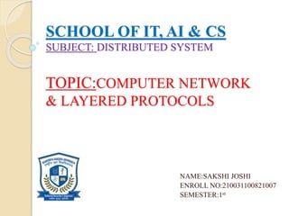 Computer Network & Layered Protocols | PPT