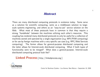 1

                                    Abstract

There are many distributed computing protocols in existence today. Some s...