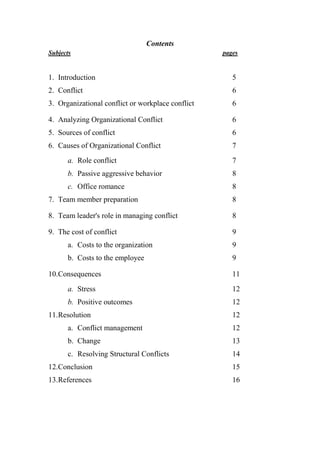 Managing team and organizational conflict | PDF