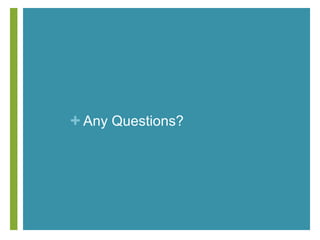 + Any Questions?
 