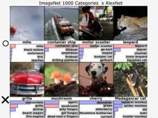 ImageNet 1000 Categories x AlexNet
⚪︎
❌
 