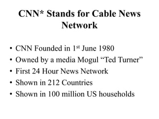Cable News Network | PPTX