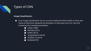 convolutional Neural Network in Deep learning | PPTX