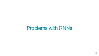 Problems with RNNs
43
 