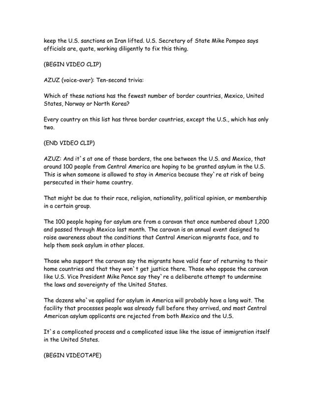 CNN 10 - May 2, 2018 - Transcript | PDF