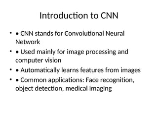 Vision Features Cnn Comprehensive Overview of Convolutional Neural Network (CNN ...