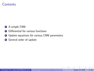 Cnn backpropagation derivation | PDF