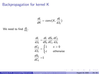 Cnn backpropagation derivation | PDF