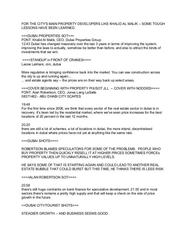 CNN Example Outline Scripts