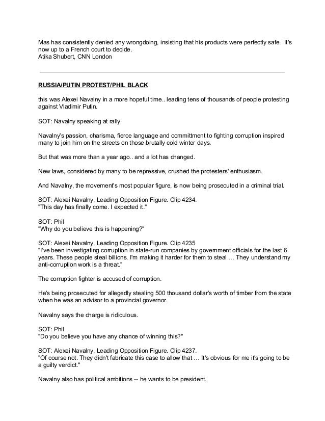 cnn example outline scripts tv news script format