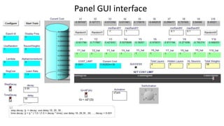 Panel GUI interface
 