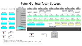 Panel GUI interface - Success
 