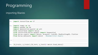 Programming
importing libaries
 