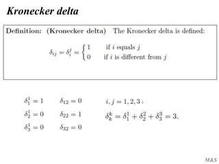 M&S
Kronecker delta
 