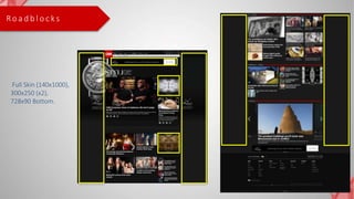 Ro a d b l o c k s
Full Skin (140x1000),
300x250 (x2),
728x90 Bottom.
 