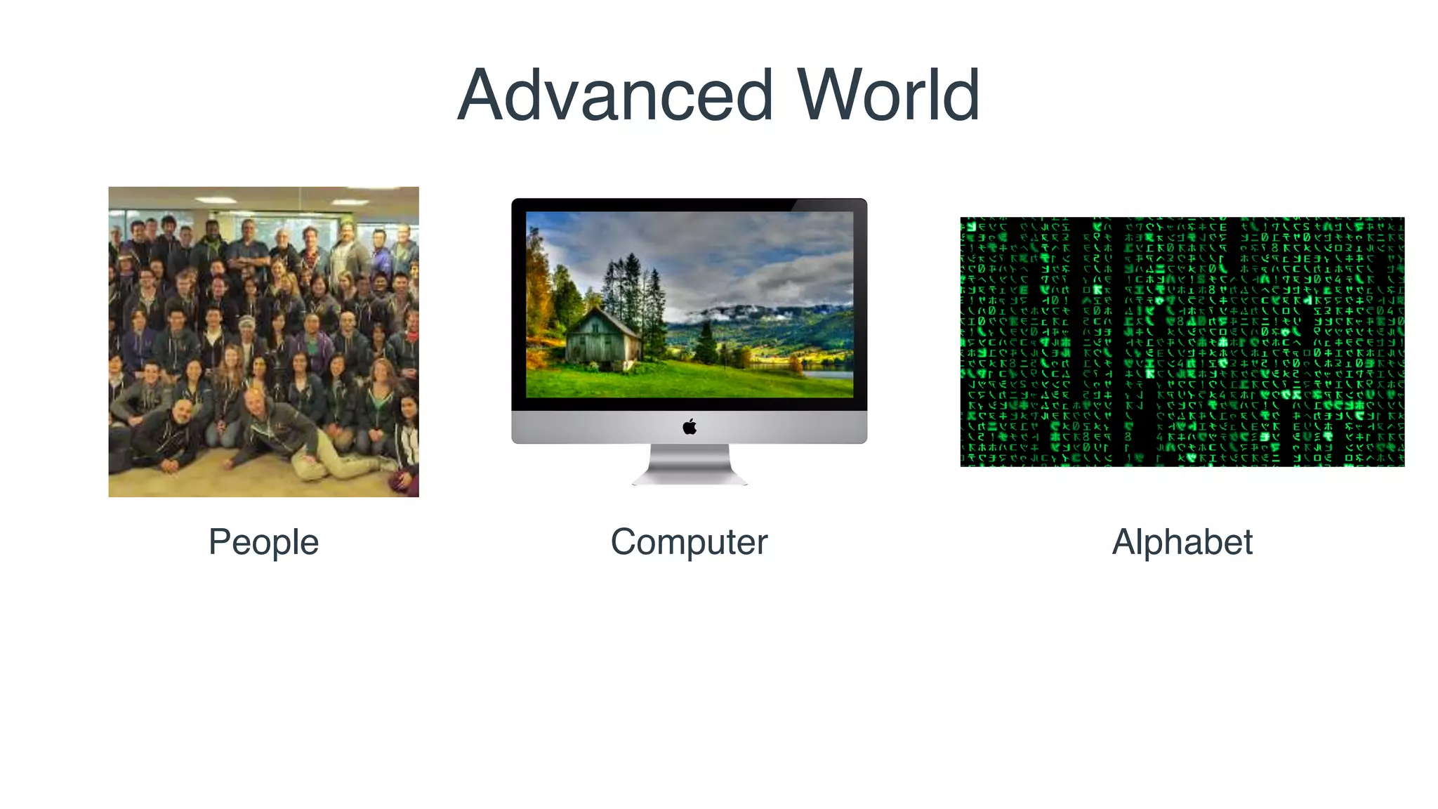 People Computer Alphabet
Advanced World
 