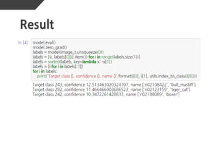 CNN visualization implementaion | PPT