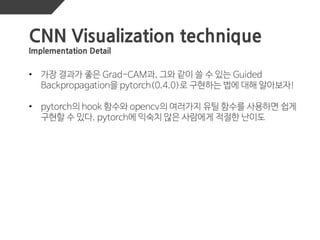 CNN visualization implementaion | PPT