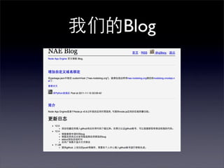 我们的Blog
 