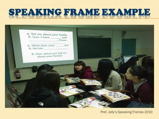Prof. Jolly’s Speaking Frames 2010 