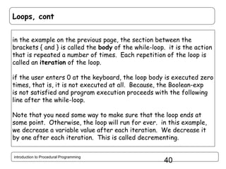 Introduction to Procedural Programming in C++ | PPT