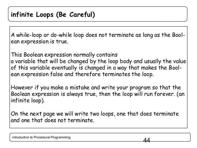 Introduction to Procedural Programming in C++