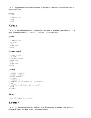 Notes on C programming from the basics concepts like data types ...