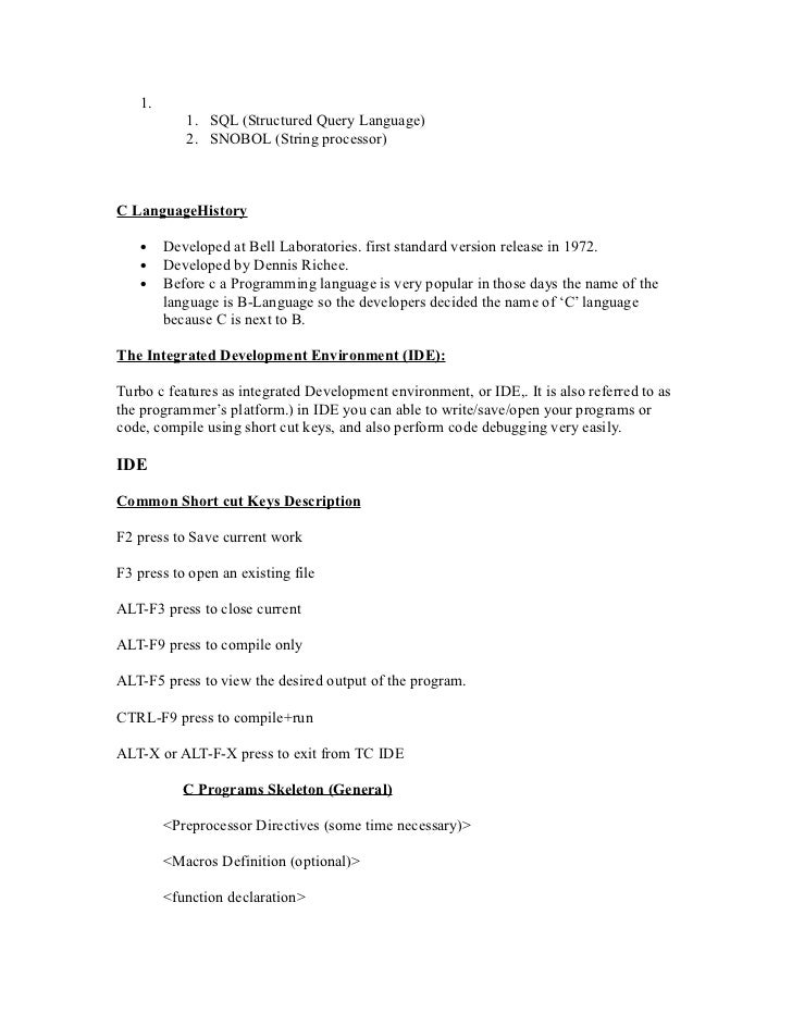 c language notes in telugu c language notes in telugu