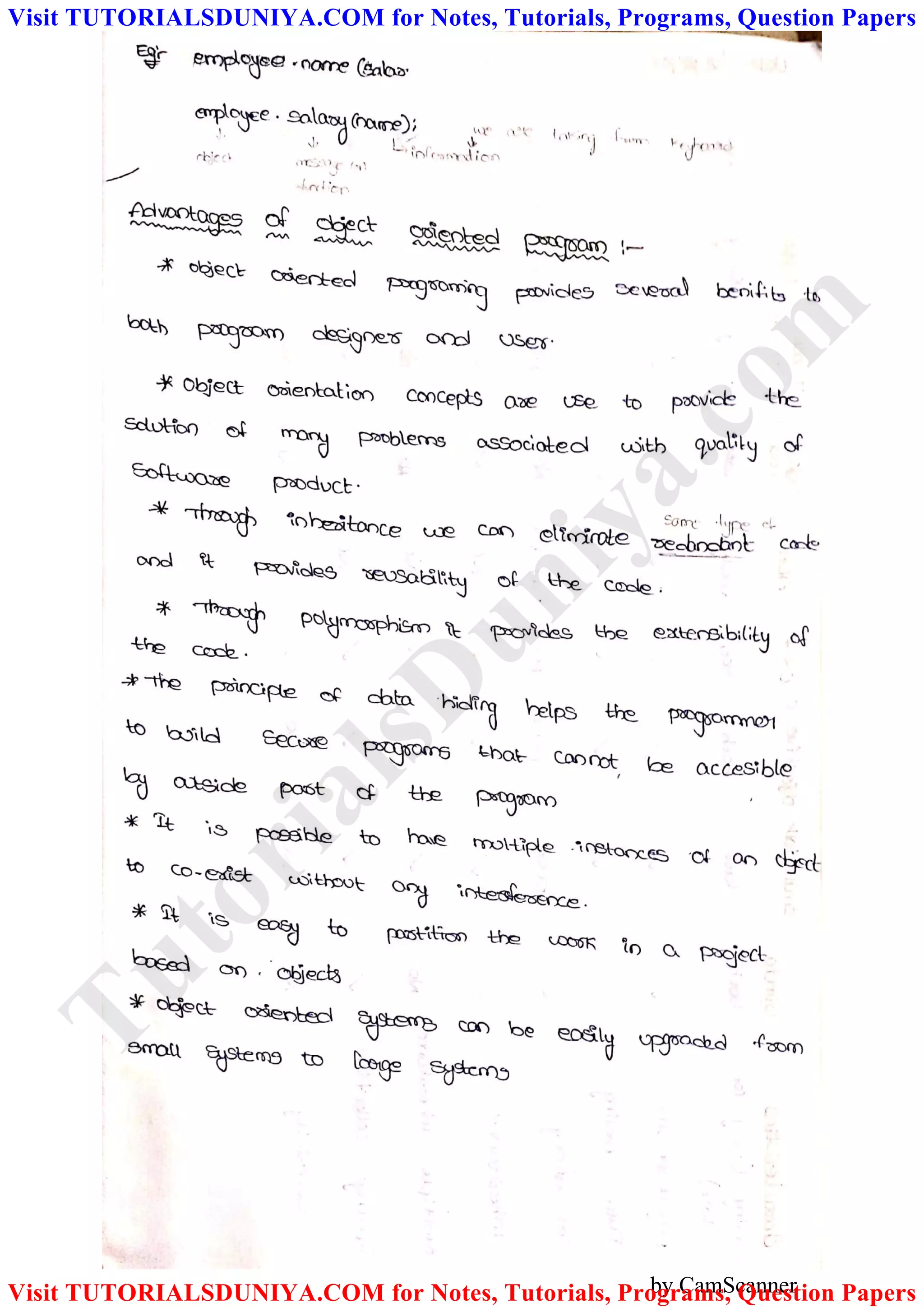 by CamScanner
TutorialsD
uniya.com
Visit TUTORIALSDUNIYA.COM for Notes, Tutorials, Programs, Question Papers
Visit TUTORIALSDUNIYA.COM for Notes, Tutorials, Programs, Question Papers
 