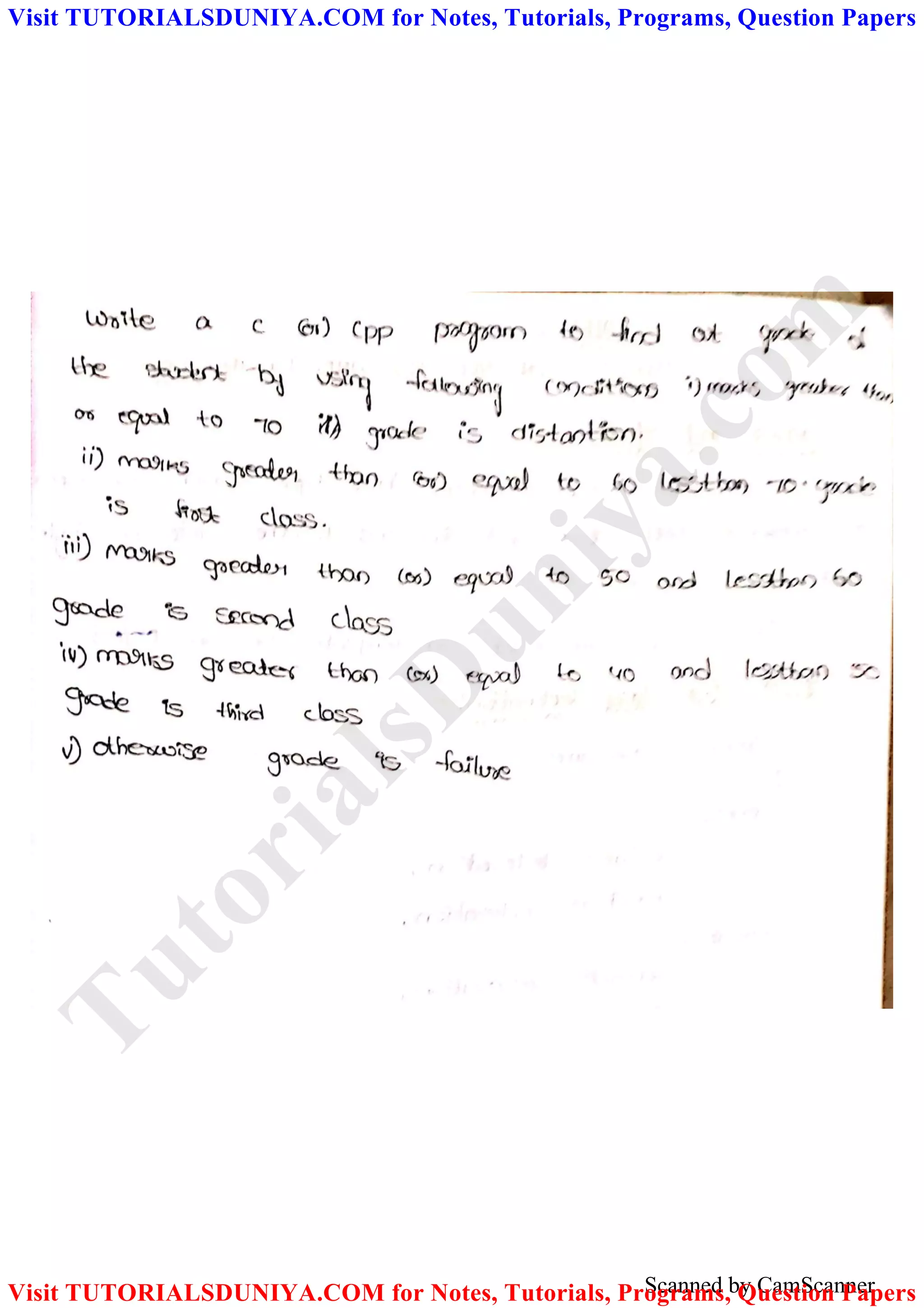 Scanned by CamScanner
TutorialsD
uniya.com
Visit TUTORIALSDUNIYA.COM for Notes, Tutorials, Programs, Question Papers
Visit TUTORIALSDUNIYA.COM for Notes, Tutorials, Programs, Question Papers
 