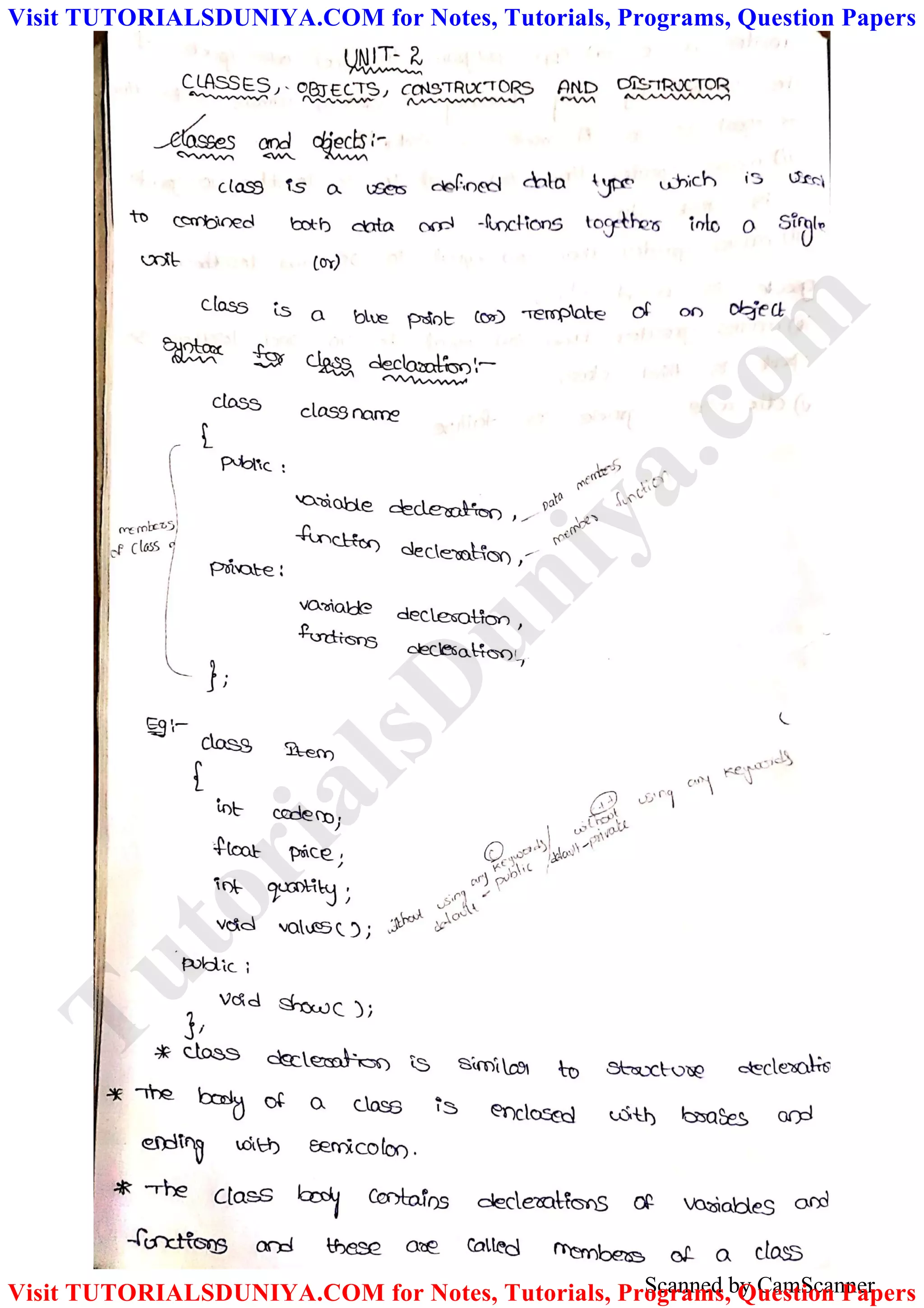 Scanned by CamScanner
TutorialsD
uniya.com
Visit TUTORIALSDUNIYA.COM for Notes, Tutorials, Programs, Question Papers
Visit TUTORIALSDUNIYA.COM for Notes, Tutorials, Programs, Question Papers
 