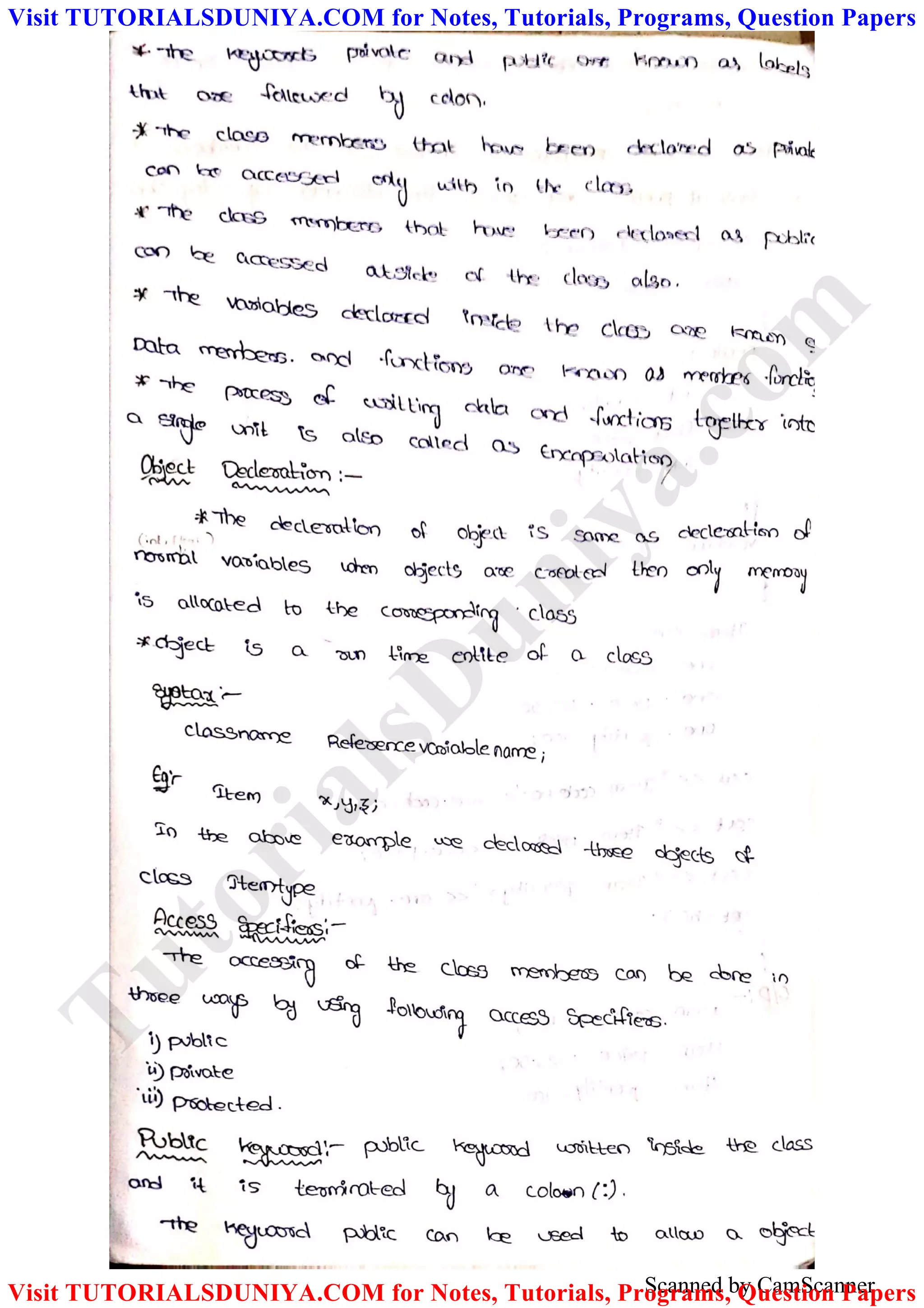 Scanned by CamScanner
TutorialsD
uniya.com
Visit TUTORIALSDUNIYA.COM for Notes, Tutorials, Programs, Question Papers
Visit TUTORIALSDUNIYA.COM for Notes, Tutorials, Programs, Question Papers
 