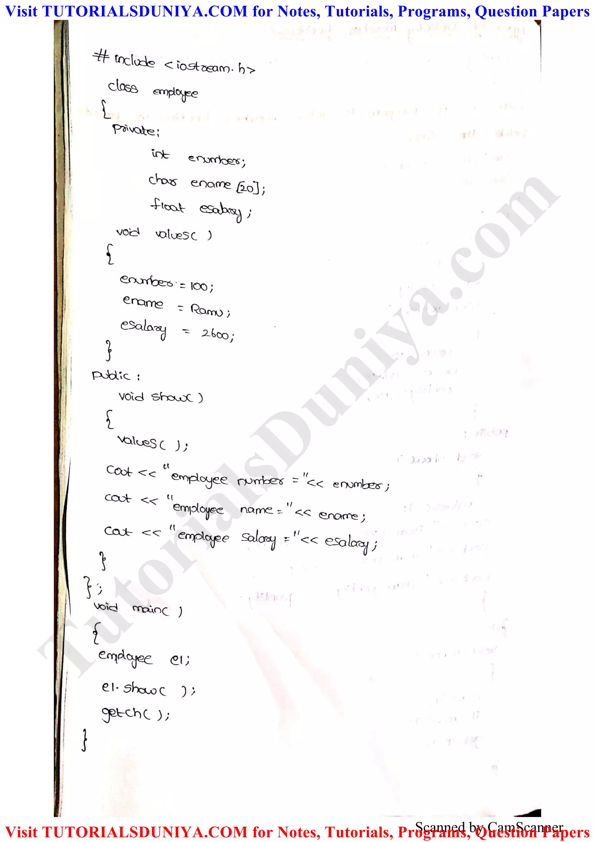 Scanned by CamScanner
TutorialsD
uniya.com
Visit TUTORIALSDUNIYA.COM for Notes, Tutorials, Programs, Question Papers
Visit TUTORIALSDUNIYA.COM for Notes, Tutorials, Programs, Question Papers
 