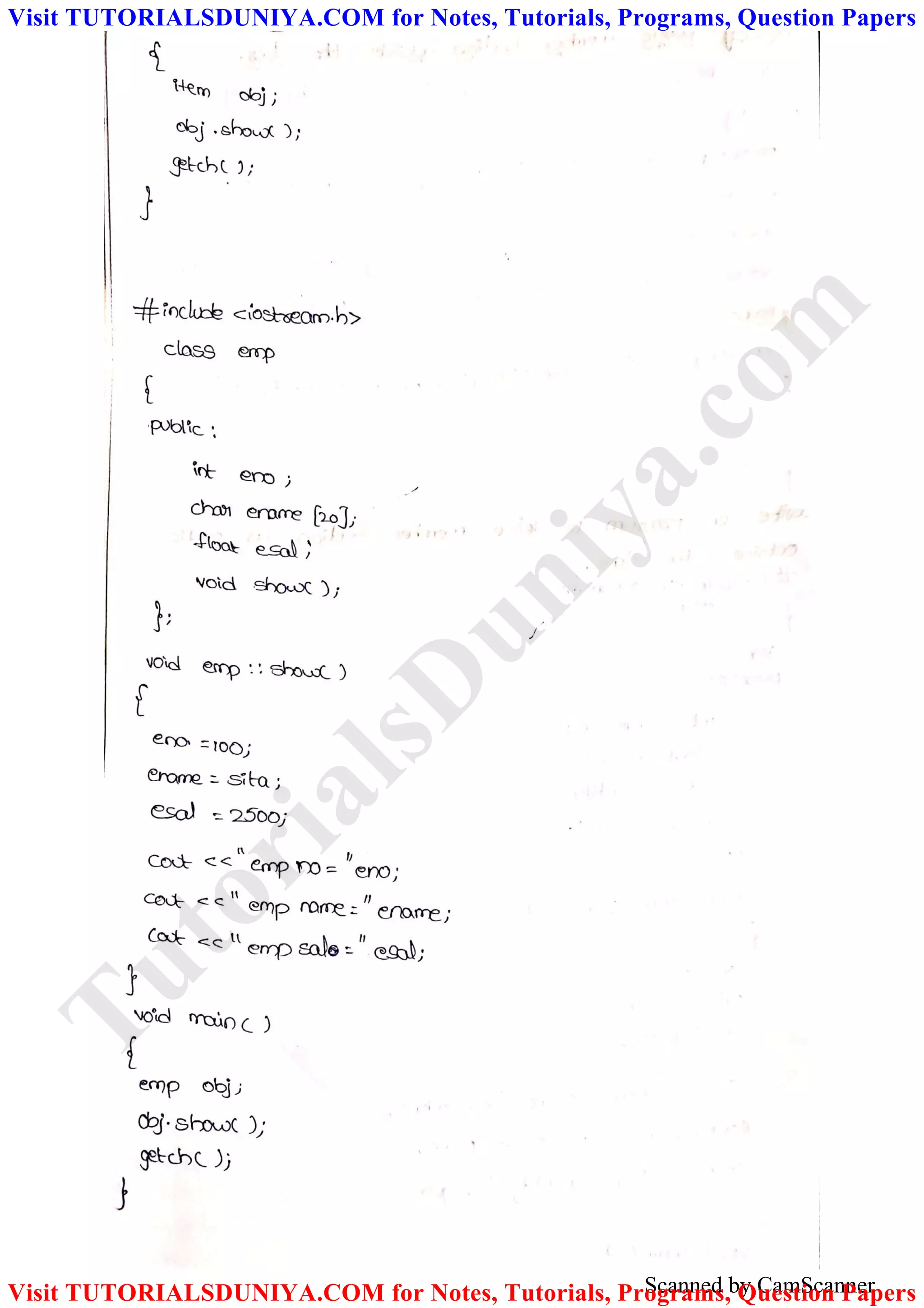 Scanned by CamScanner
TutorialsD
uniya.com
Visit TUTORIALSDUNIYA.COM for Notes, Tutorials, Programs, Question Papers
Visit TUTORIALSDUNIYA.COM for Notes, Tutorials, Programs, Question Papers
 