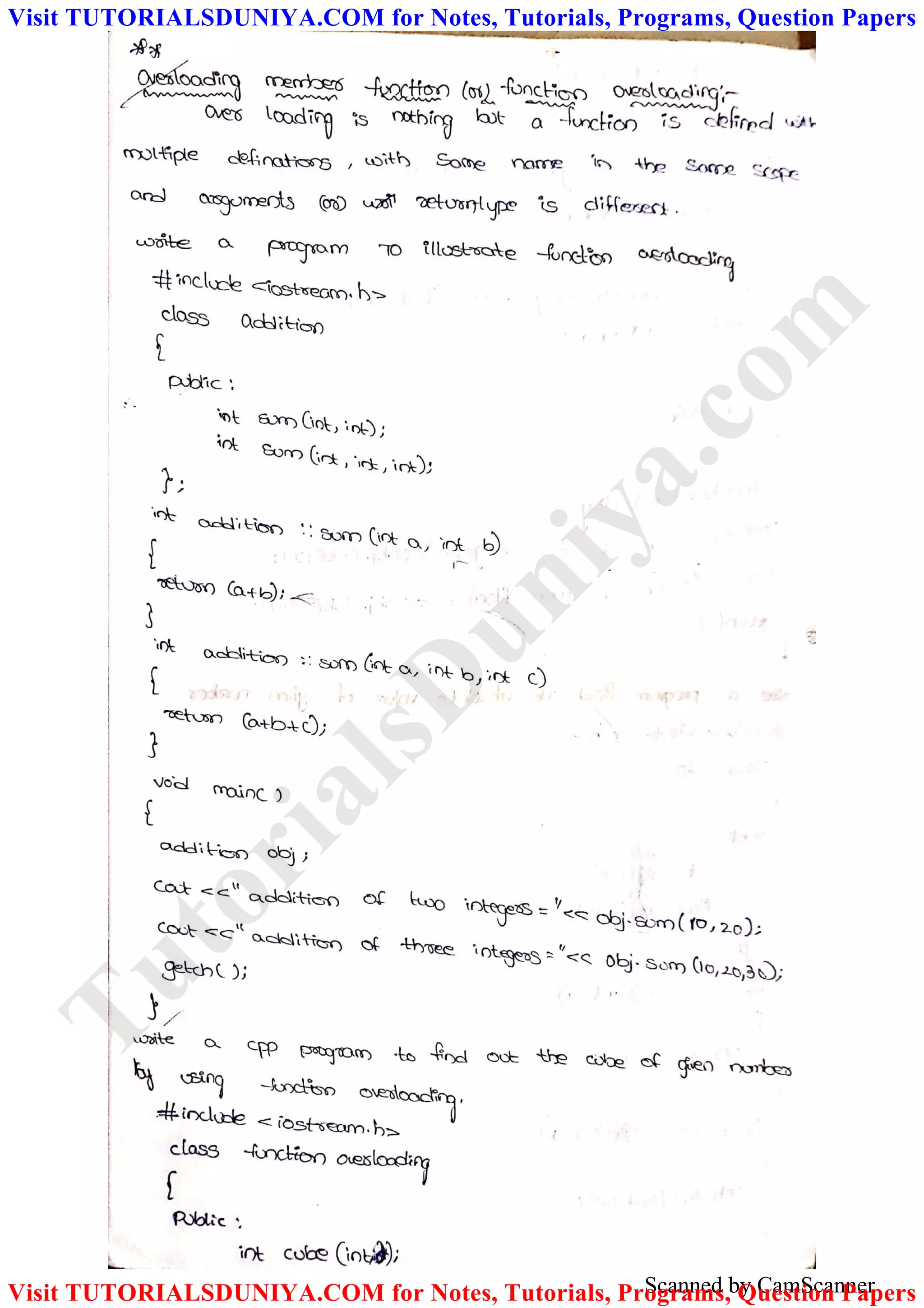 Scanned by CamScanner
TutorialsD
uniya.com
Visit TUTORIALSDUNIYA.COM for Notes, Tutorials, Programs, Question Papers
Visit TUTORIALSDUNIYA.COM for Notes, Tutorials, Programs, Question Papers
 