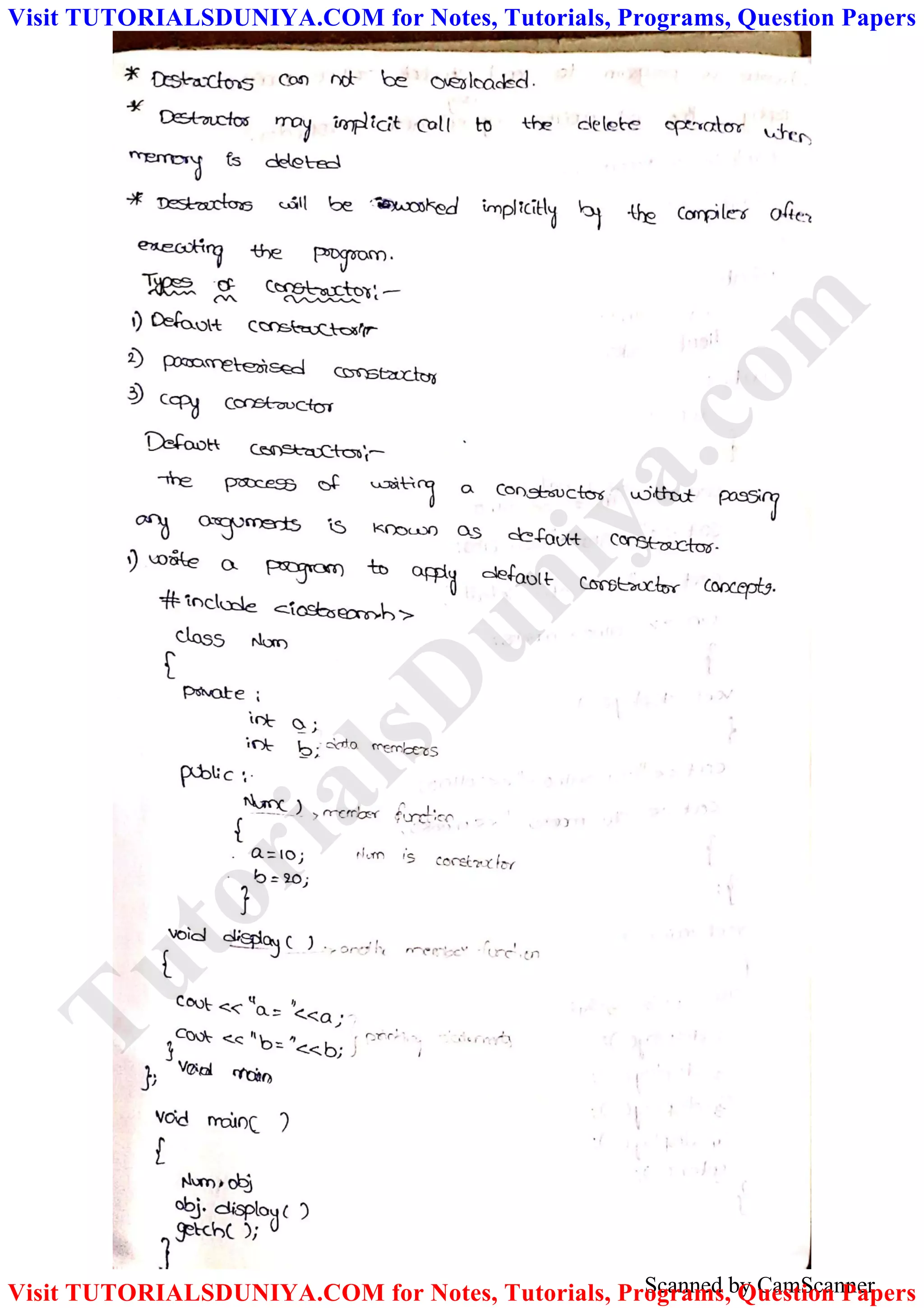 Scanned by CamScanner
TutorialsD
uniya.com
Visit TUTORIALSDUNIYA.COM for Notes, Tutorials, Programs, Question Papers
Visit TUTORIALSDUNIYA.COM for Notes, Tutorials, Programs, Question Papers
 