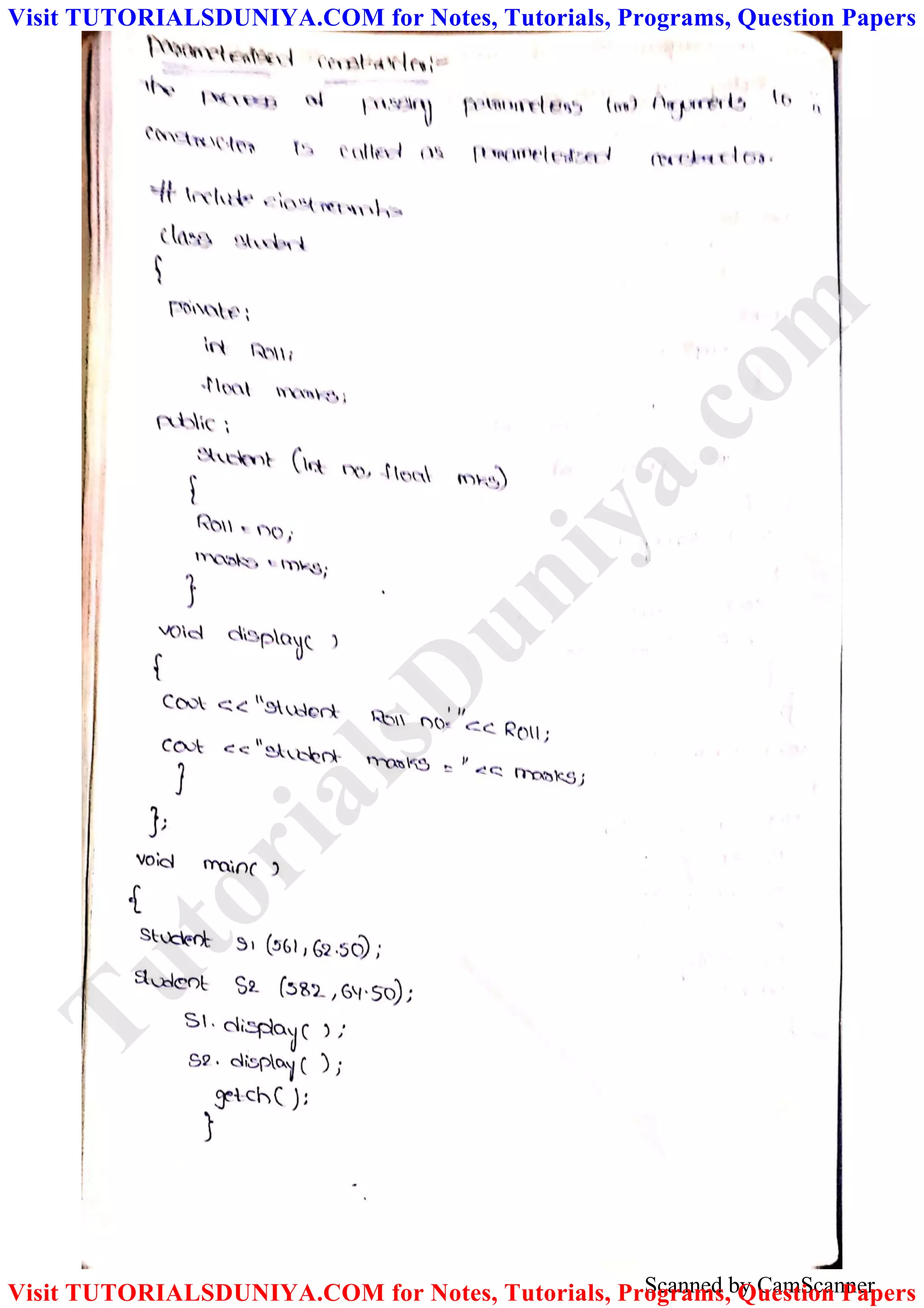 Scanned by CamScanner
TutorialsD
uniya.com
Visit TUTORIALSDUNIYA.COM for Notes, Tutorials, Programs, Question Papers
Visit TUTORIALSDUNIYA.COM for Notes, Tutorials, Programs, Question Papers
 