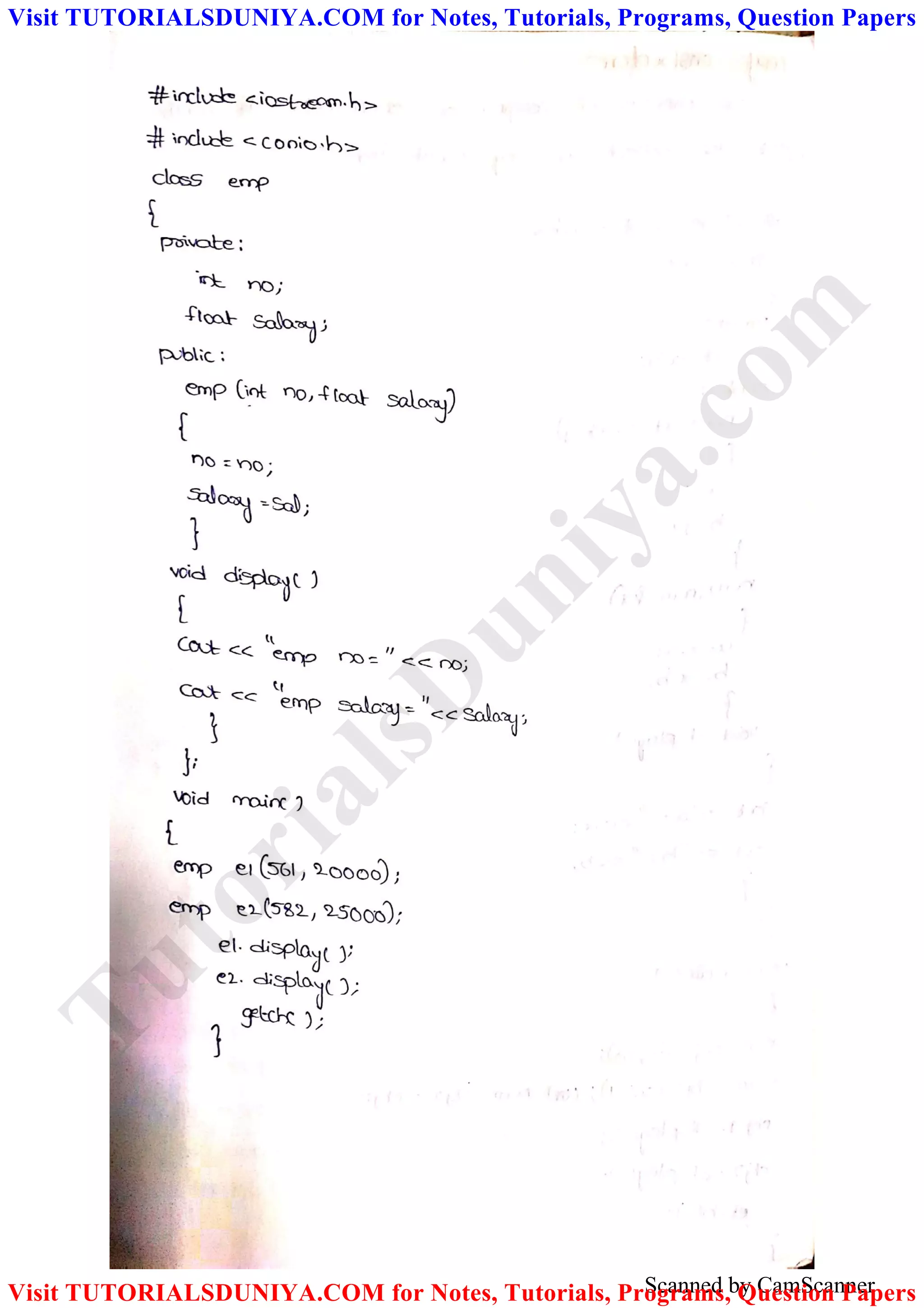 Scanned by CamScanner
TutorialsD
uniya.com
Visit TUTORIALSDUNIYA.COM for Notes, Tutorials, Programs, Question Papers
Visit TUTORIALSDUNIYA.COM for Notes, Tutorials, Programs, Question Papers
 