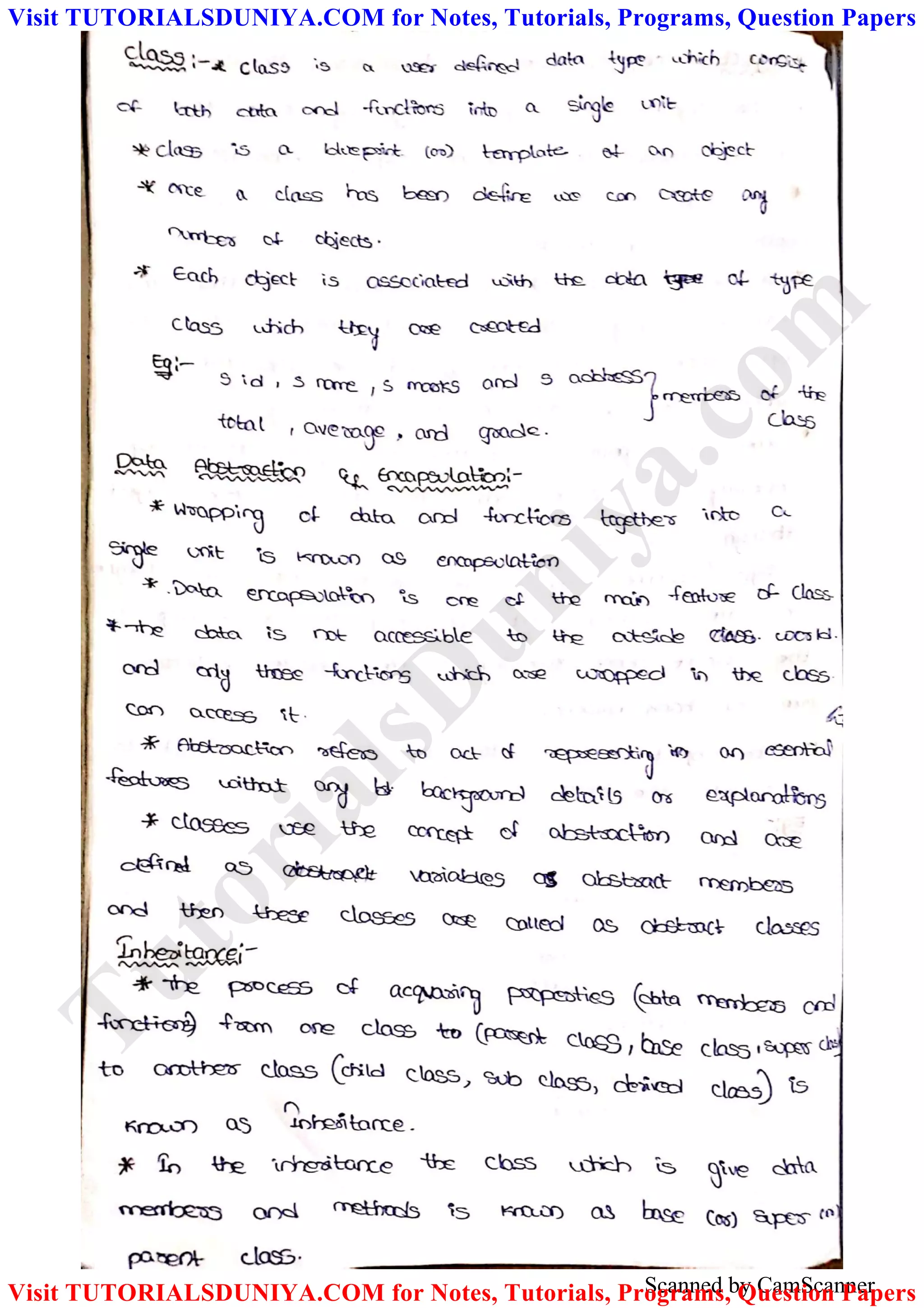 Scanned by CamScanner
TutorialsD
uniya.com
Visit TUTORIALSDUNIYA.COM for Notes, Tutorials, Programs, Question Papers
Visit TUTORIALSDUNIYA.COM for Notes, Tutorials, Programs, Question Papers
 