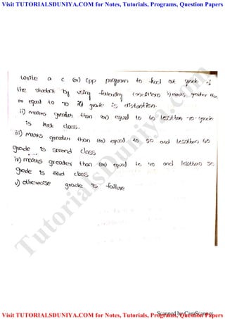 Scanned by CamScanner
TutorialsD
uniya.com
Visit TUTORIALSDUNIYA.COM for Notes, Tutorials, Programs, Question Papers
Visit TUTORIALSDUNIYA.COM for Notes, Tutorials, Programs, Question Papers
 