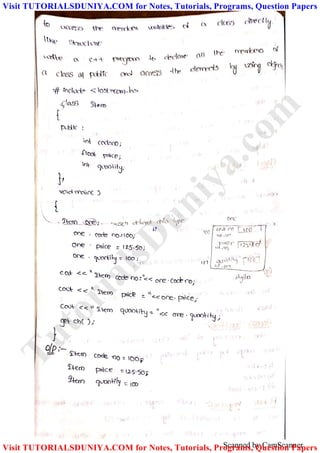 Scanned by CamScanner
TutorialsD
uniya.com
Visit TUTORIALSDUNIYA.COM for Notes, Tutorials, Programs, Question Papers
Visit TUTORIALSDUNIYA.COM for Notes, Tutorials, Programs, Question Papers
 